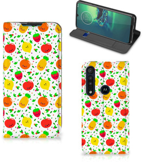 B2Ctelecom Telefoonhoesje met foto Motorola G8 Plus Smart Cover Fruits