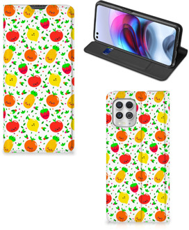 B2Ctelecom Telefoonhoesje met foto Motorola Moto G100 Smart Cover Fruits