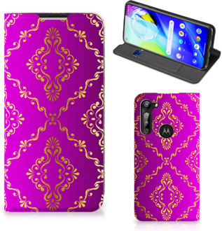 B2Ctelecom Telefoonhoesje met foto Motorola Moto G8 Power Smart CoverCase Barok Roze