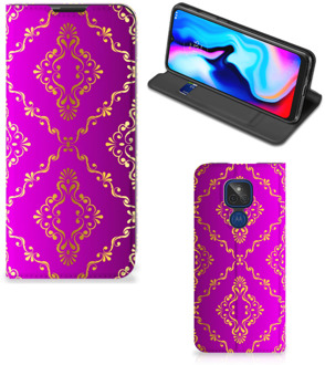 B2Ctelecom Telefoonhoesje met foto Motorola Moto G9 Play Smart CoverCase Barok Roze