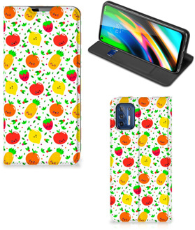 B2Ctelecom Telefoonhoesje met foto Motorola Moto G9 Plus Smart Cover Fruits