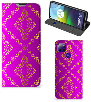 B2Ctelecom Telefoonhoesje met foto Motorola Moto G9 Power Smart CoverCase Barok Roze