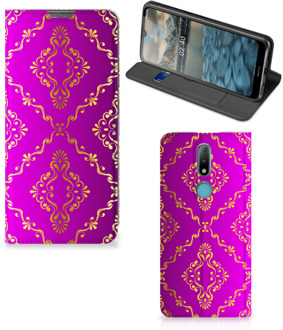 B2Ctelecom Telefoonhoesje met foto Nokia 2.4 Smart CoverCase Barok Roze