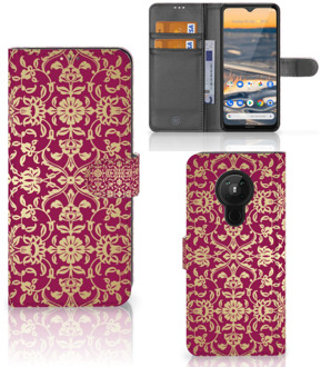 B2Ctelecom Telefoonhoesje met foto Nokia 5.3 Bookcase Cadeautips Barok Pink