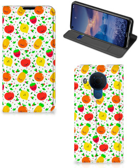 B2Ctelecom Telefoonhoesje met foto Nokia 5.4 Smart Cover Fruits