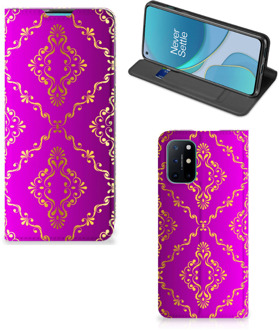 B2Ctelecom Telefoonhoesje met foto OnePlus 8T Smart CoverCase Barok Roze