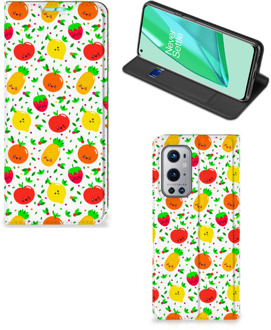 B2Ctelecom Telefoonhoesje met foto OnePlus 9 Pro Smart Cover Fruits