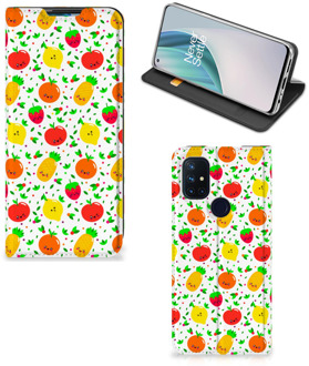 B2Ctelecom Telefoonhoesje met foto OnePlus Nord N10 5G Smart Cover Fruits