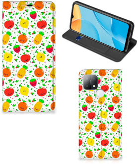 B2Ctelecom Telefoonhoesje met foto OPPO A15 Smart Cover Fruits