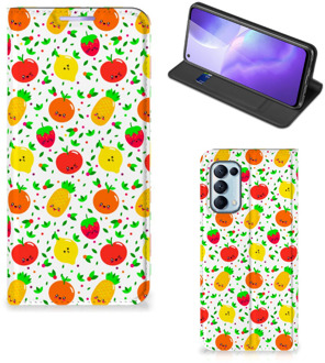 B2Ctelecom Telefoonhoesje met foto OPPO Find X3 Lite Smart Cover Fruits