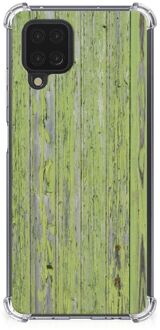 B2Ctelecom Telefoonhoesje met foto Samsung Galaxy A12 GSM Hoesje met doorzichtige rand Green Wood