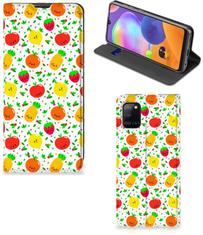 B2Ctelecom Telefoonhoesje met foto Samsung Galaxy A31 Smart Cover Fruits