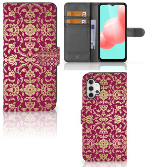 B2Ctelecom Telefoonhoesje met foto Samsung Galaxy A32 5G Bookcase Cadeautips Barok Pink