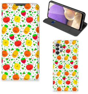 B2Ctelecom Telefoonhoesje met foto Samsung Galaxy A32 5G Smart Cover Fruits