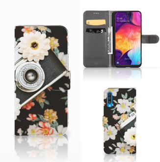 B2Ctelecom Telefoonhoesje met foto Samsung Galaxy A50 Vintage Camera