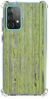 B2Ctelecom Telefoonhoesje met foto Samsung Galaxy A52 4G/5G GSM Hoesje met doorzichtige rand Green Wood