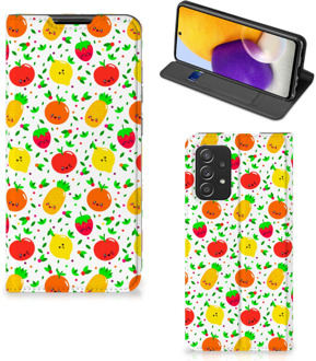 B2Ctelecom Telefoonhoesje met foto Samsung Galaxy A72 (5G/4G) Smart Cover Fruits