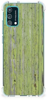 B2Ctelecom Telefoonhoesje met foto Samsung Galaxy M02s | A02s GSM Hoesje met doorzichtige rand Green Wood