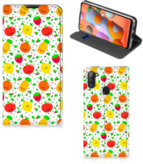 B2Ctelecom Telefoonhoesje met foto Samsung Galaxy M11 | A11 Smart Cover Fruits