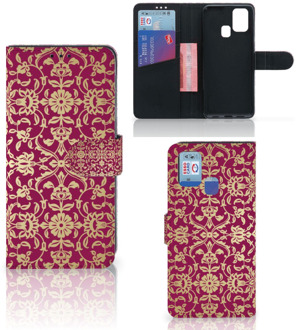 B2Ctelecom Telefoonhoesje met foto Samsung Galaxy M31 Bookcase Cadeautips Barok Pink