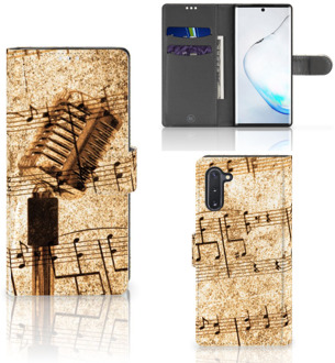 B2Ctelecom Telefoonhoesje met foto Samsung Galaxy Note 10 Bladmuziek