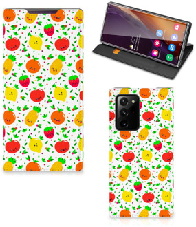 B2Ctelecom Telefoonhoesje met foto Samsung Galaxy Note 20 Ultra Smart Cover Fruits