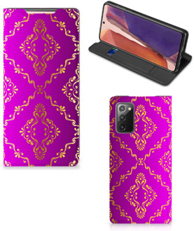 B2Ctelecom Telefoonhoesje met foto Samsung Galaxy Note20 Smart CoverCase Barok Roze