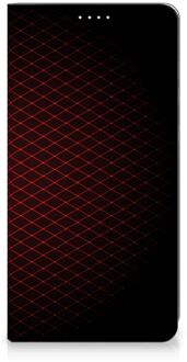 B2Ctelecom Telefoonhoesje met foto Samsung Galaxy S20 FE Smart Cover Geruit Rood