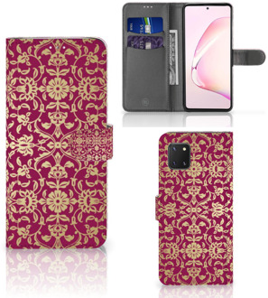 B2Ctelecom Telefoonhoesje met foto Samsung Note 10 Lite Bookcase Cadeautips Barok Pink