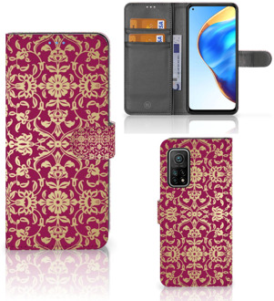 B2Ctelecom Telefoonhoesje met foto Xiaomi Mi 10T Pro | Mi 10T Bookcase Cadeautips Barok Pink