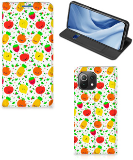 B2Ctelecom Telefoonhoesje met foto Xiaomi Mi 11 Lite Smart Cover Fruits