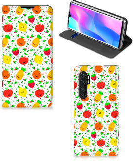 B2Ctelecom Telefoonhoesje met foto Xiaomi Mi Note 10 Lite Smart Cover Fruits