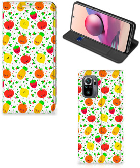 B2Ctelecom Telefoonhoesje met foto Xiaomi Redmi Note 10 4G | 10S Smart Cover Fruits