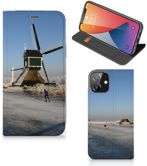 B2Ctelecom Telefoonhoesje met Logo iPhone 12 | iPhone 12 Pro Smartphone Hoesje Schaatsers