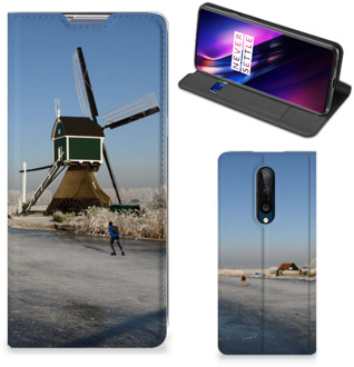 B2Ctelecom Telefoonhoesje met Logo OnePlus 8 Smartphone Hoesje Schaatsers