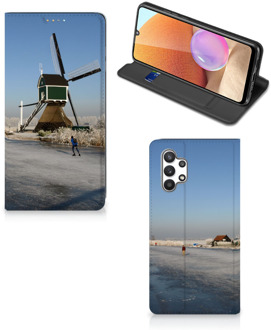 B2Ctelecom Telefoonhoesje met Logo Samsung Galaxy A32 4G Smartphone Hoesje Schaatsers