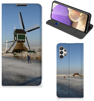 B2Ctelecom Telefoonhoesje met Logo Samsung Galaxy A32 5G Smartphone Hoesje Schaatsers