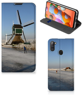 B2Ctelecom Telefoonhoesje met Logo Samsung Galaxy M11 | A11 Smartphone Hoesje Schaatsers