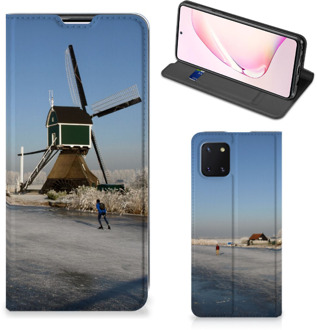 B2Ctelecom Telefoonhoesje met Logo Samsung Galaxy Note 10 Lite Smartphone Hoesje Schaatsers