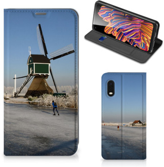 B2Ctelecom Telefoonhoesje met Logo Samsung Xcover Pro Smartphone Hoesje Schaatsers