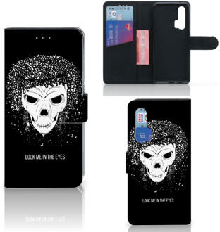 B2Ctelecom Telefoonhoesje met Naam Honor 20 Pro Skull Hair