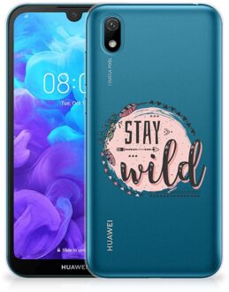 B2Ctelecom Telefoonhoesje met Naam Huawei Y5 (2019) Boho Stay Wild