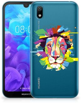 B2Ctelecom Telefoonhoesje met Naam Huawei Y5 (2019) Lion Color