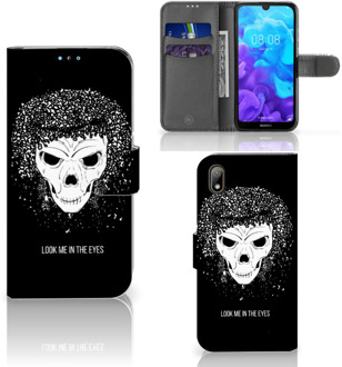 B2Ctelecom Telefoonhoesje met Naam Huawei Y5 (2019) Skull Hair