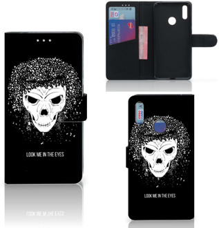 B2Ctelecom Telefoonhoesje met Naam Huawei Y7 (2019) Skull Hair