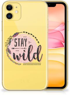 B2Ctelecom Telefoonhoesje met Naam iPhone 11 Boho Stay Wild