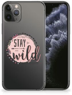 B2Ctelecom Telefoonhoesje met Naam iPhone 11 Pro Boho Stay Wild