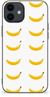 B2Ctelecom Telefoonhoesje met Naam iPhone 12 Pro | 12 (6.1") Silicone Back Cover met Zwarte rand Banana