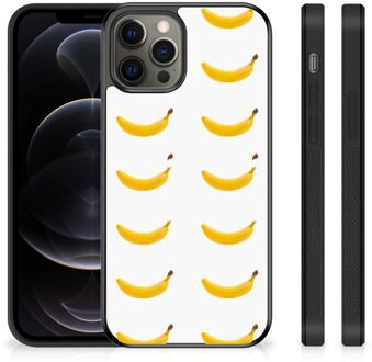 B2Ctelecom Telefoonhoesje met Naam iPhone 12 Pro Max Silicone Back Cover met Zwarte rand Banana