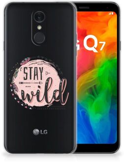 B2Ctelecom Telefoonhoesje met Naam LG Q7 Boho Stay Wild